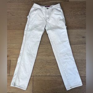 Dickies Women’s  Light Canvas White Cargo Jeans 0/24